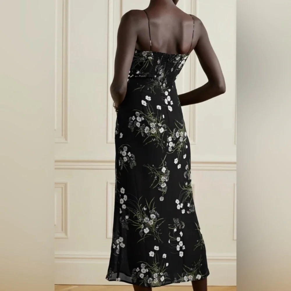 Reformation Kourtney Black Floral Dress - Picture 10 of 10